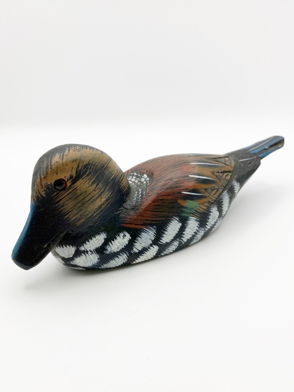 Vintage Wood Handpainted Duck